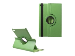 Capa De Couro Lichia De 360 ​ ​ Graus Para Huawei Mediapad M5 Lite (10,1"), Verde