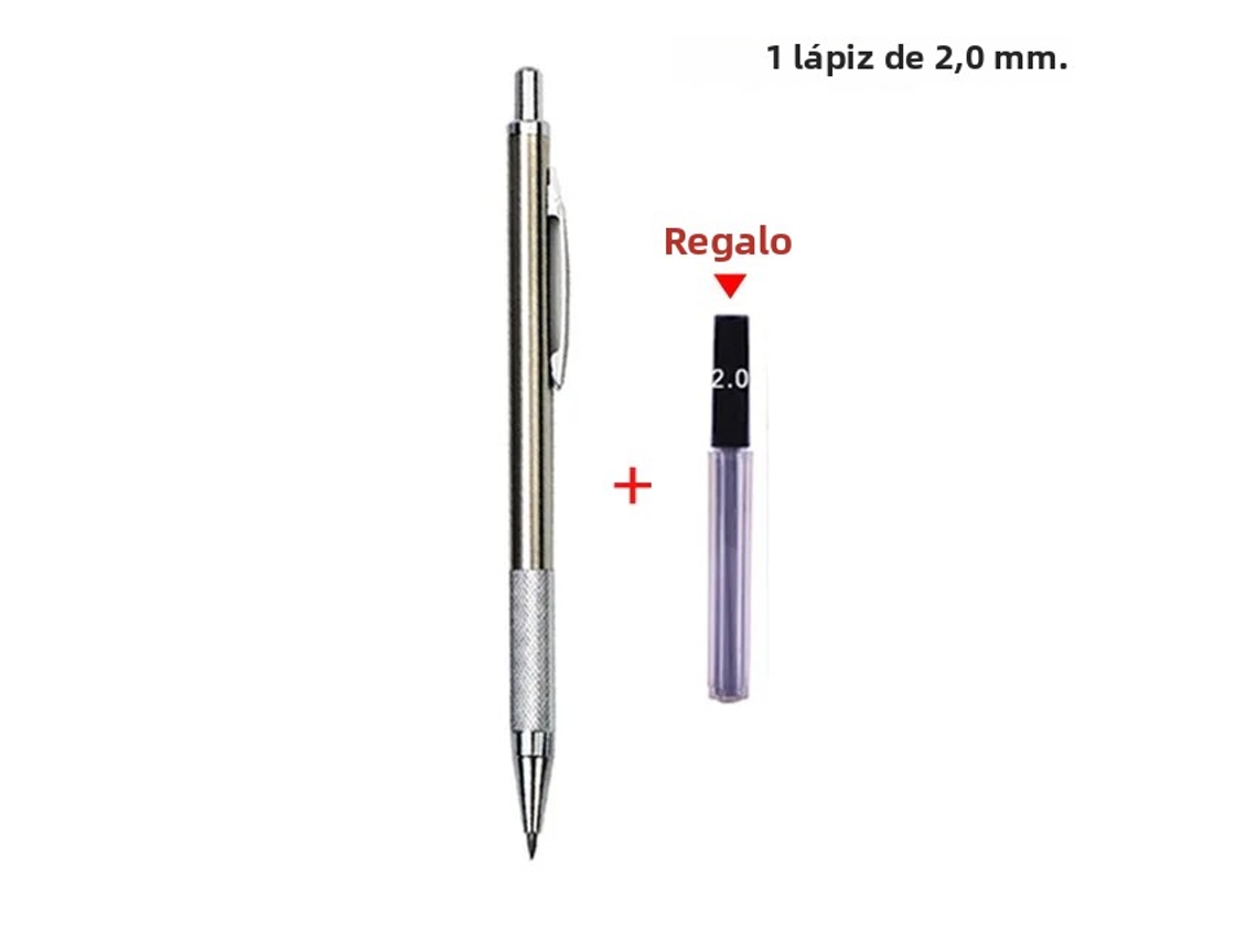 (2,0 Mm) Conjunto De Lapiseiras Metálicas, Adequadas Para Desenho E Esboço, Com Grafite.