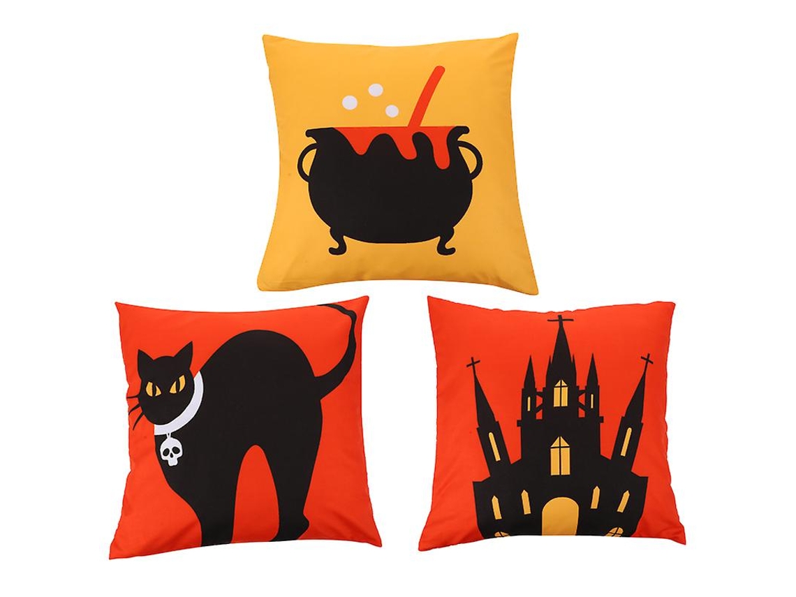 3 Peças De Fronha De Halloween Para Decoração De Halloween Allinless