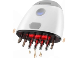 Aparelho de Massagem Capilar com Terapia Luz Vermelha, Escova Cabelo Elétrica para Aplicação Óleo e Estimula Ção do Couro Cabeludo. GOKOCO