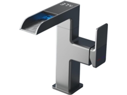 Torneira Cascata Com Iluminação 360°, Led E Visor Digital.