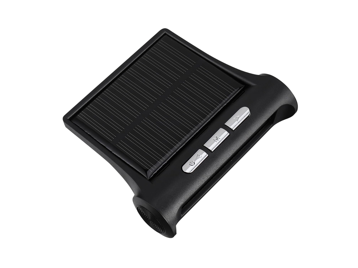 Relógio Solar Para Carro Com Visor Digital De Temperatura E Calendário.