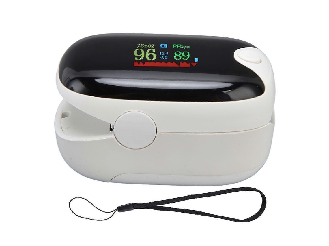 Oxímetro de Dedo Portátil, Monitor de Saturação de Oxigênio no Sangue e Pulso, Bluetooth, Branco. TAISHENGDA