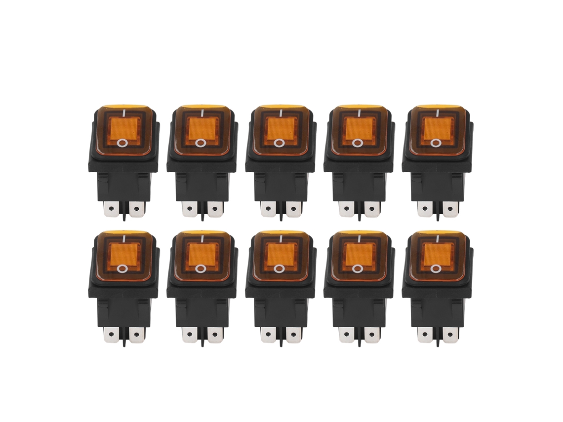 Laxiscreed Interruptor Marine De 2 Posições Com Led, 30a, Para 125v E 250v Ac