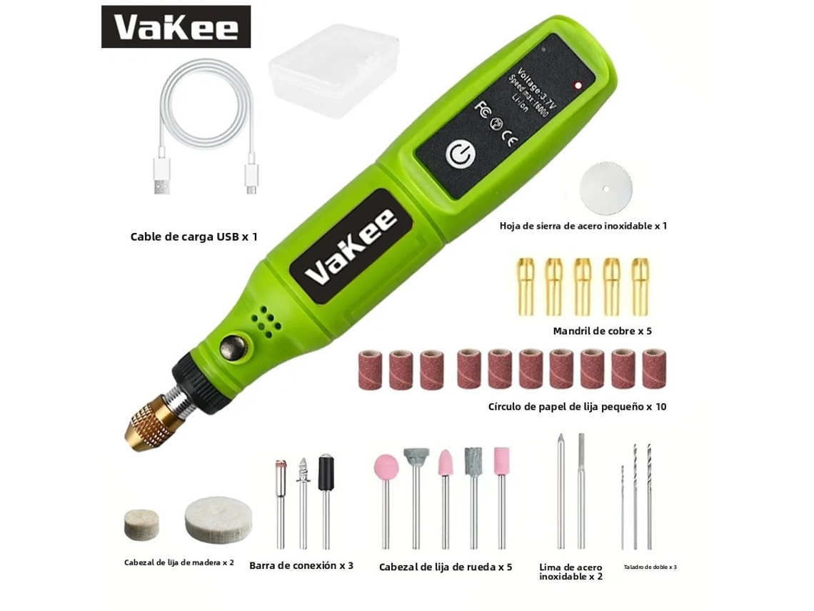 (verde 2) Mini Furadeira Recarregável Usb, Ferramenta Rotativa, Mini Polidora