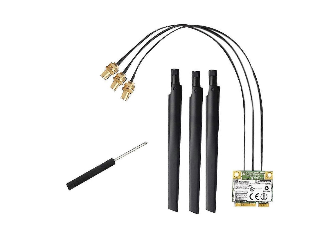 Placa De Rede Sem Fios Com Chip Broadcom Bcm94360hmb Para Notebook, Gigabit Ac1300m Bluetooth 4.0, Interface Pci-e