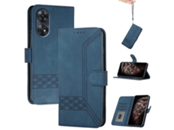 Capa De Celular De Couro Com Flip Cubic Skin Feel