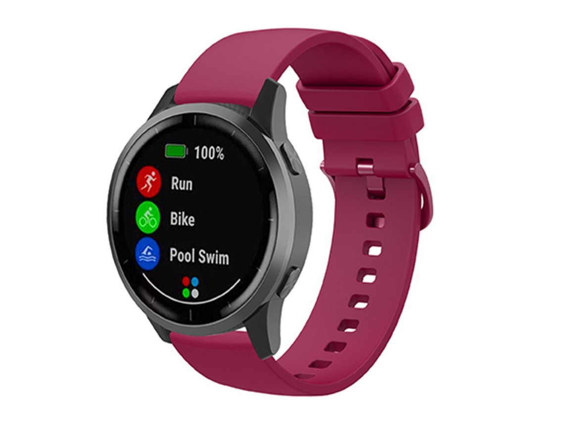 Bracelete Silicone 18Mm Ajustável para Huawei Talkband B5 Fúcsia