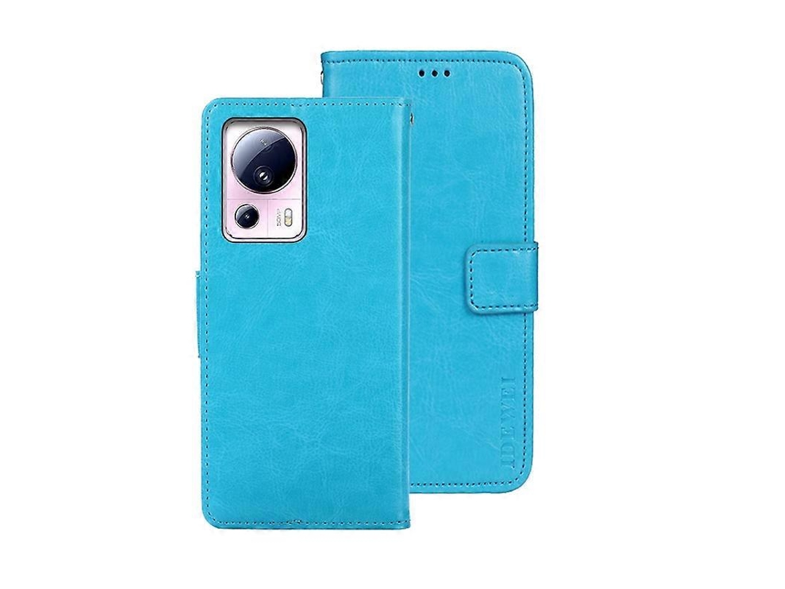 Capa De Celular Idewei Crazy Horse Texture Em Couro Sintético Com Suporte Para Xiaomi 13 Lite.