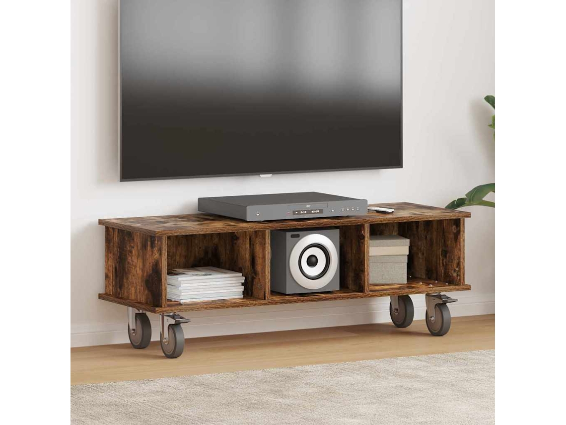 Vidaxl Suporte para Tv Carvalho Defumado 100 X 35 X 35 Cm