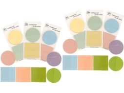 Conjunto de 12 marcadores de texto Think-Pool Board Dots Pastéis.