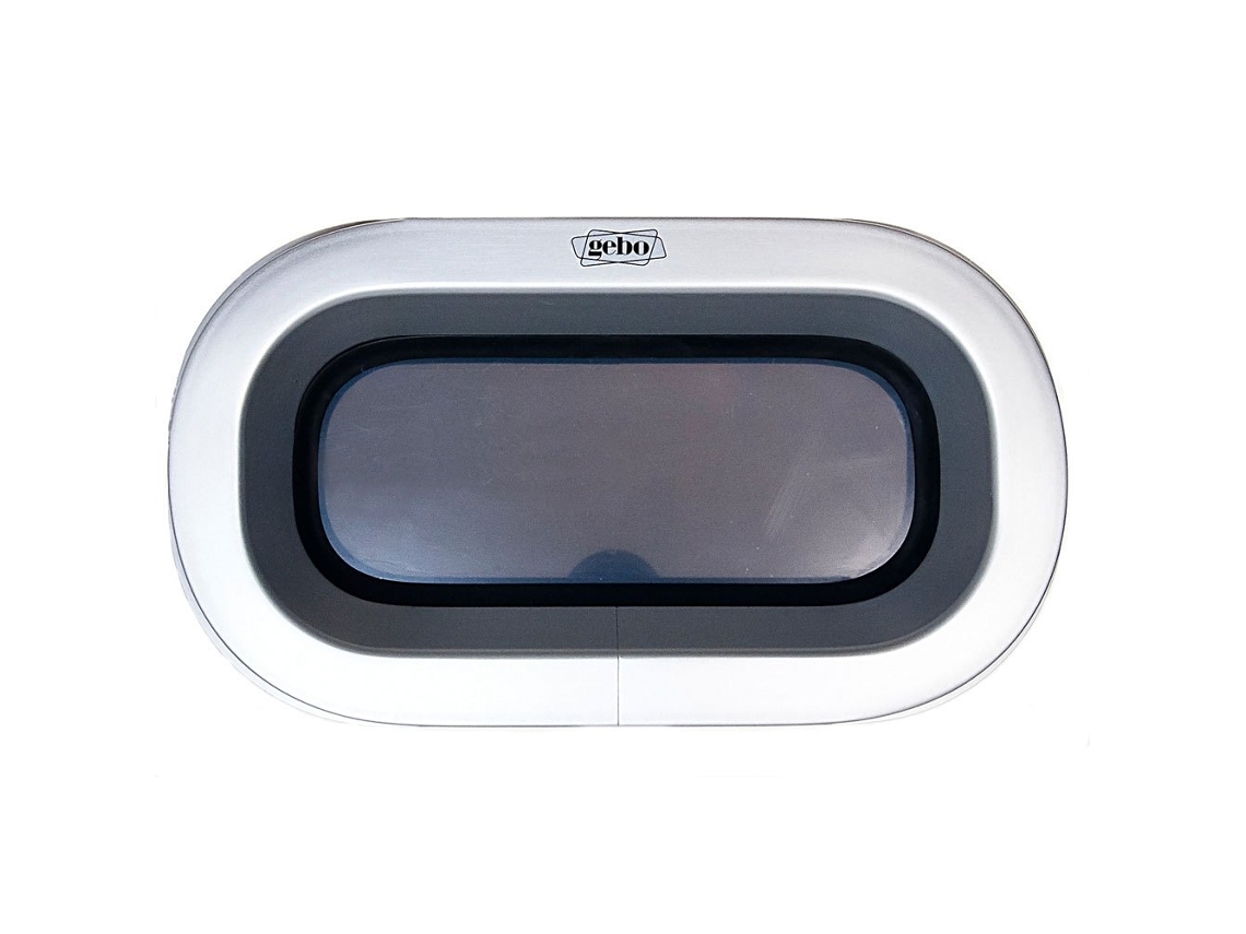 Escotilha Rectangular Prateado 293 X 166 Mmgebo