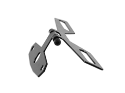 Suporte De Placa De Moto Em Metal Preto, Facil Instalação, Apto Para Motos Esportivas, Street, Off-road E Atvs