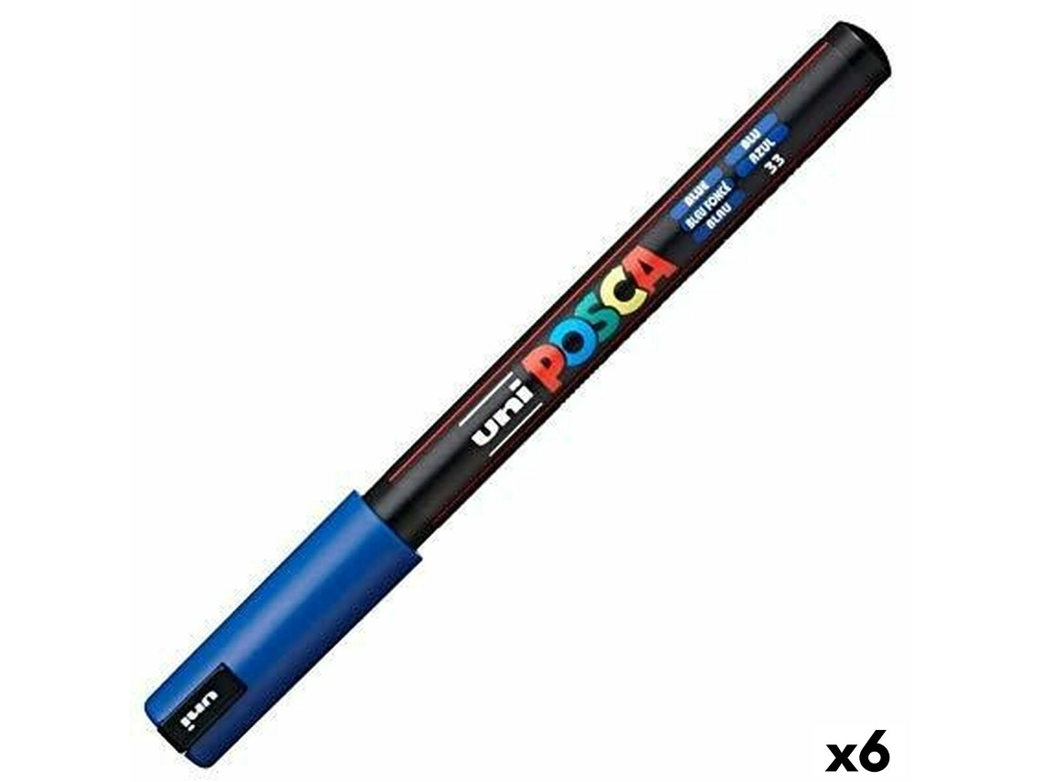 Rotuladores POSCA Pc-1Mr Azul 6 Unidades