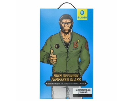 Película de Ecrã Temperado Mr Monkey para iPhone 14 Plus BLUEO Preto