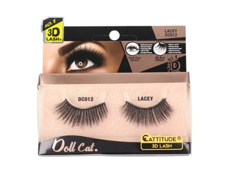 Pestanas Postiças EBIN NEW YORK Doll Cat Lacey (Preto)