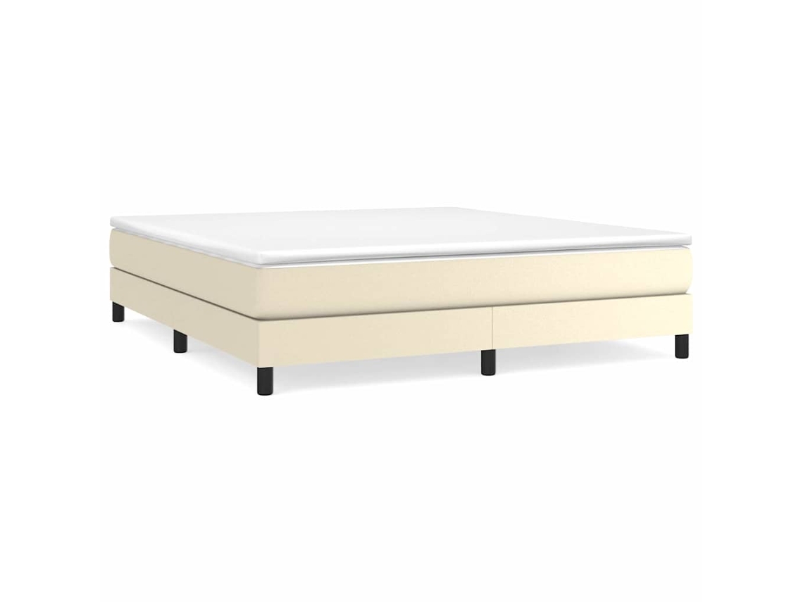 Box Spring Bed, Box Spring Beds Vidaxl Creme Couro Artificial (160 X 200 Cm)