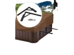 Elevador De Capa Para Hidromassagem, Alta Capacidade De Carga, Design Compacto, Preto