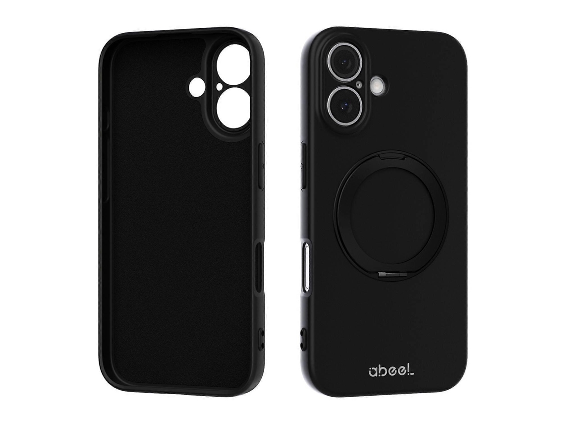 Capa De Celular Abeel Em Silicone Líquido Magnético Com Suporte Para Iphone 17 Pro Max, Agradável Ao Toque E Suave Para A Pele.