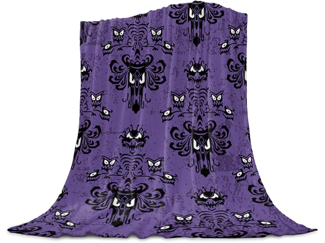 Manta De Flanela Para Acampamento De Halloween - Mansão Mal-assombrada De Halloween De 40 X 50 - Cobertor De Acampamento De Anim-aquaforge