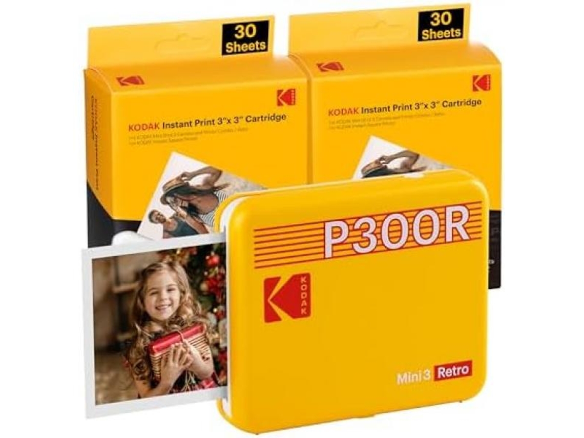 Kit de Acessórios Mini 3 Era Amarelo 3X3 60 Folhas KODAK