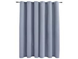 Curtain, Curtains Vidaxl Cinzeto Tecido (n/a)