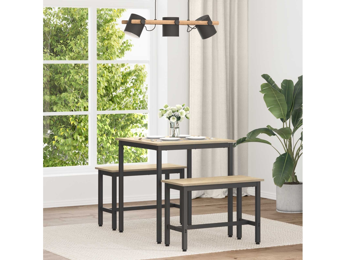 Vidaxl Mesas De Jantar 70 X 70 X 75 Cm Metal