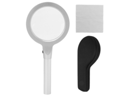 KOFIHETY Lupa De Mão 5x 10x Com 12 Led Iluminada Para Leitura