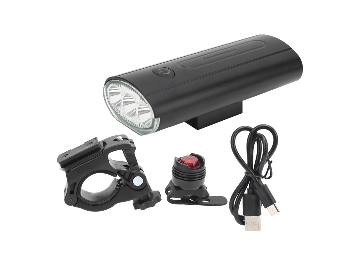 Lurelia Luz De Bicicleta Resistente À Água Recarregável Usb, Led, Grande Capacidade, Antiderrapante, Liga De Alumínio / Alumínio