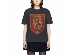 Rockinstone Harry Potter Griffindor Emblem Black T-shirt Size:s
