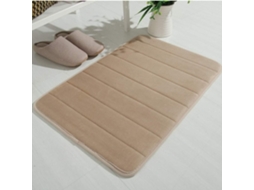 Tapete De Banho Em Espuma De Memória Antiderrapante 50x120cm Camel