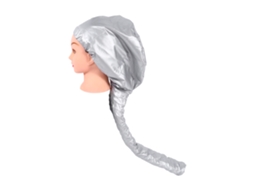 Secador de cabelo portátil profissional 2026-Hat para uso doméstico e em salões de beleza, com touca macia para cuidados com os cabelos, cor prata.