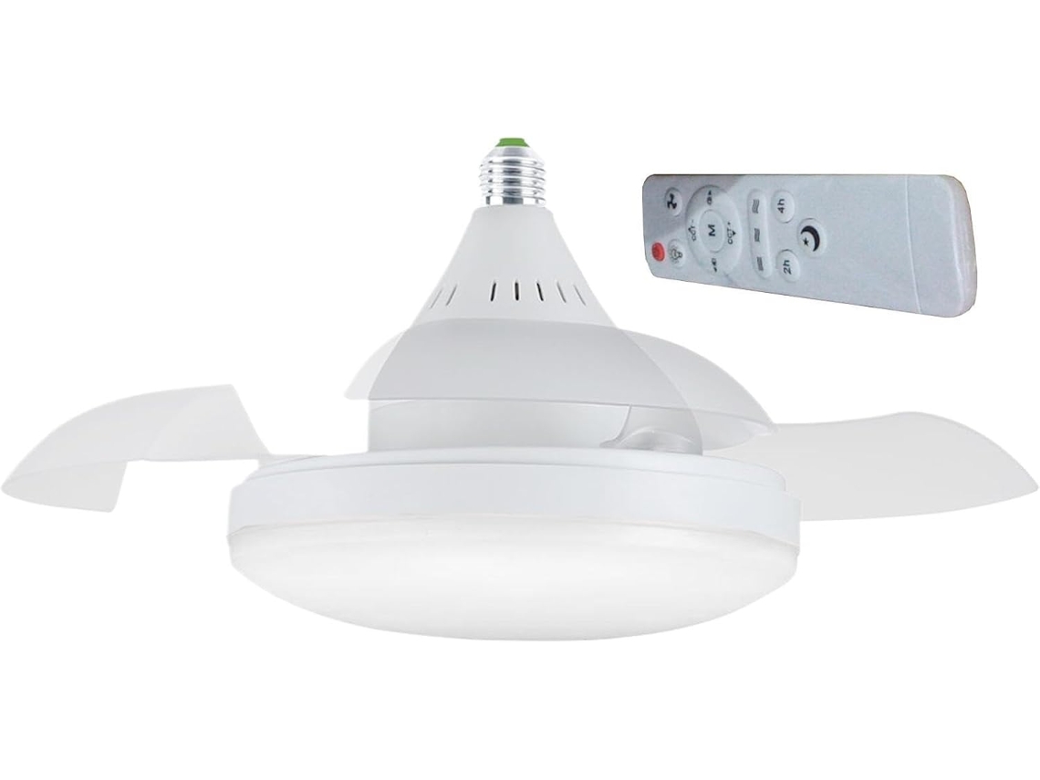 Ventilador De Teto Com Luz, Controle Remoto, 4 Velocidades,