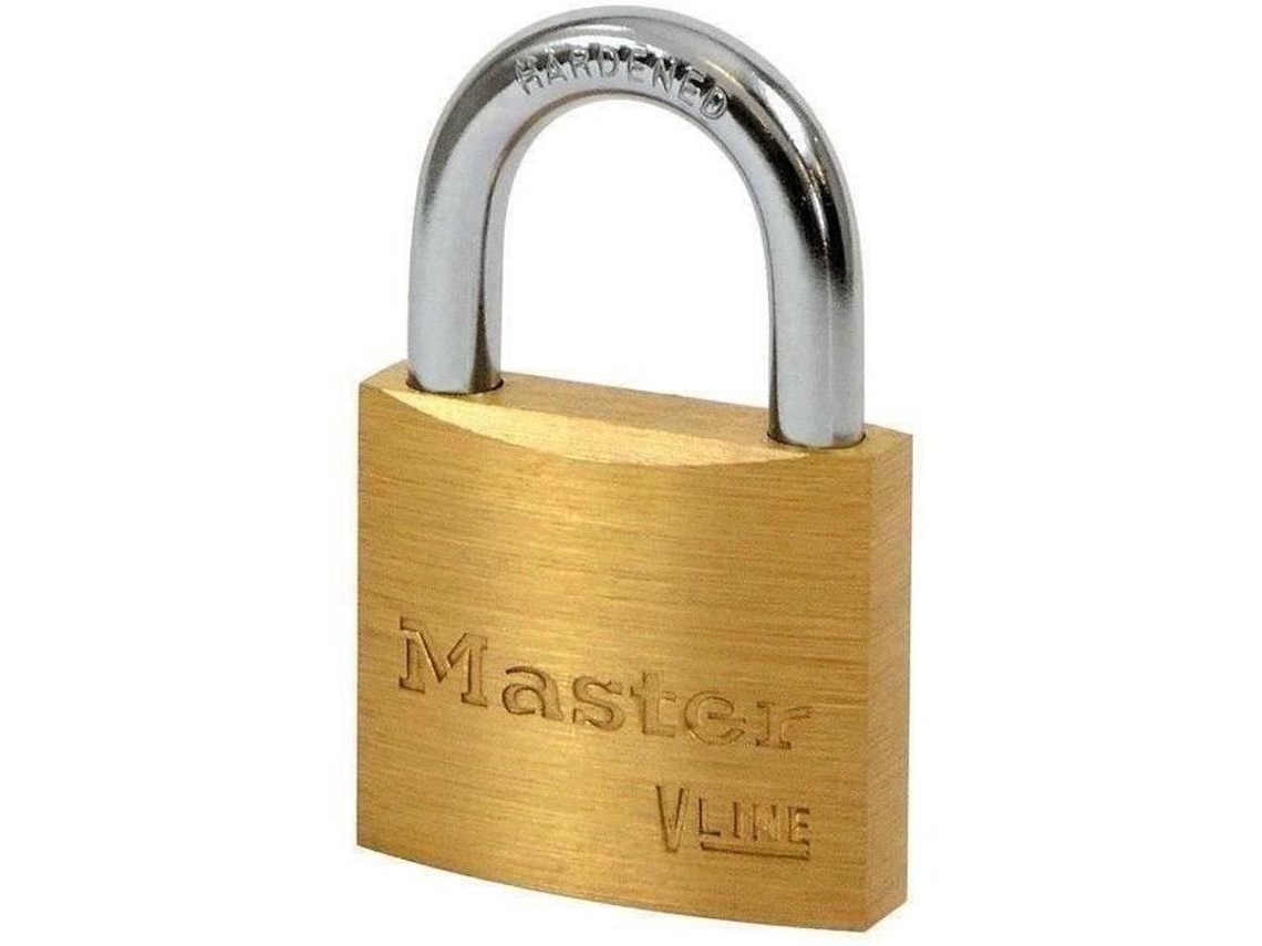 Cadeado de latão Master Lock de 40 mm, argola de 22 mm