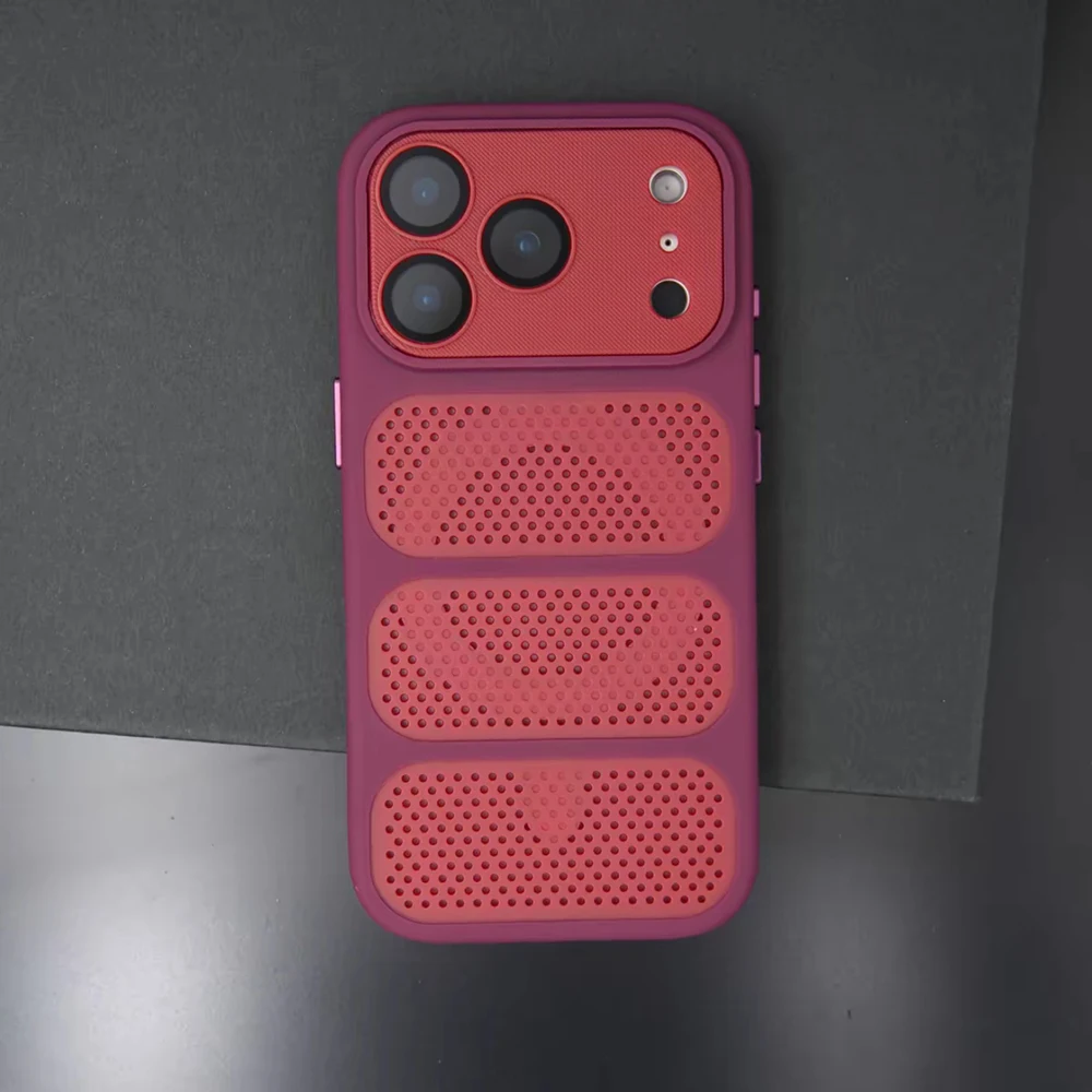 Capa Protetora Magnética (para Iphone 13 Pro Vermelho), Dissipação De Calor, Proteção Da Câmera, Resistente A Impactos.