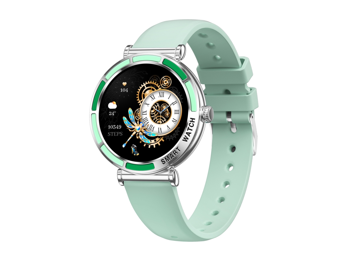 (revestimento Prateado) Smartwatch Para Saúde Feminina, Monitoramento Do Sono, Chamadas Bluetooth