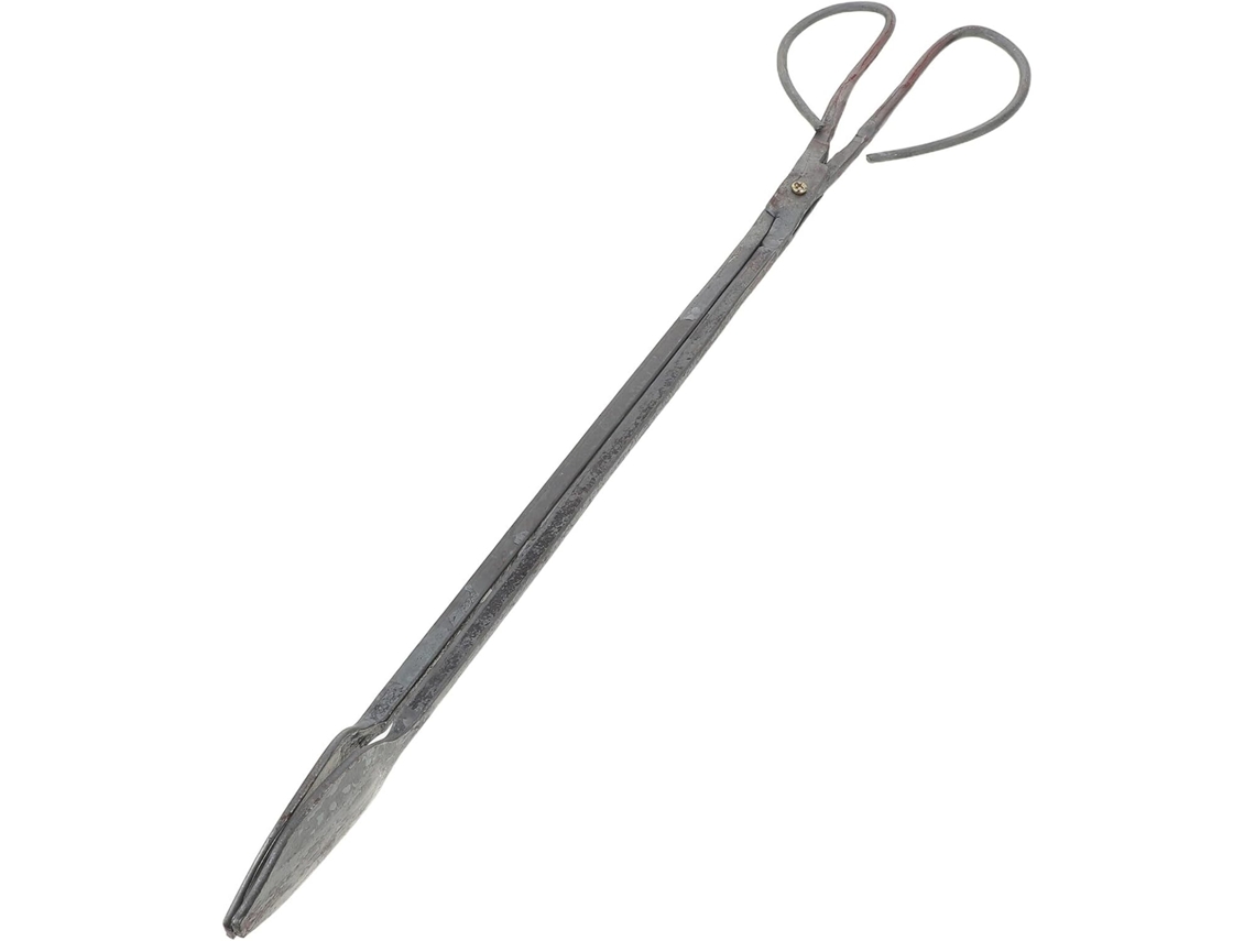 Pinça De Ferro Reforçado Para Lenha, Pinça Longa Para Lareira E Churrasqueira, Proteção Contra Calor Para Cozinhar Em