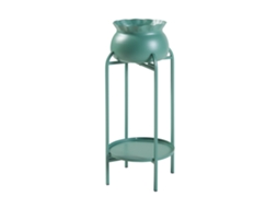 Suporte para Plantas Altena 2 Níveis Metal 81X40X40Cm Verde [EN.CASA].