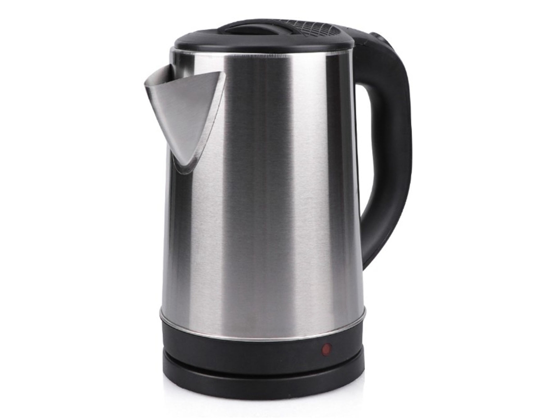 Chaleira Elétrica de aço inox preta 2,3l com função de desligar automática