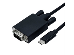 Adaptador ROLINE (Macho/Macho - USB-C - VGA - 1m)