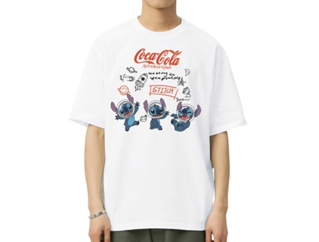 T-Shirt de Homem VREEL Puntada Disney Algodão Branco (XL)