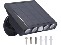 Rebe lâmpadas Solares Exteriores, Luz de Parede Solar Ip65 Impermeável 360 Ajustável com 3 Modos e Ângulo Amplio de 120 Graus