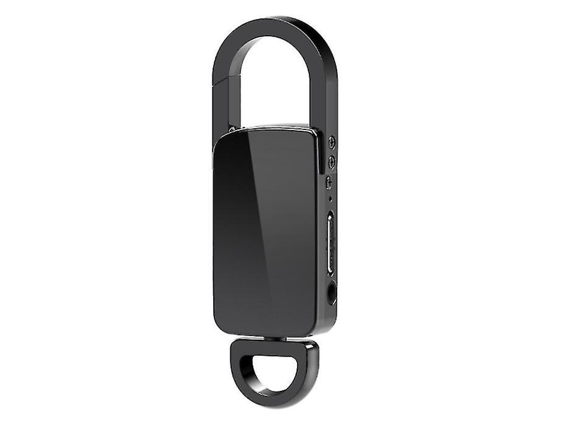 Chaveiro Gravador De Voz, Dispositivo De Gravação Digital Usb Para Palestras 8gb Yizhood (preto)