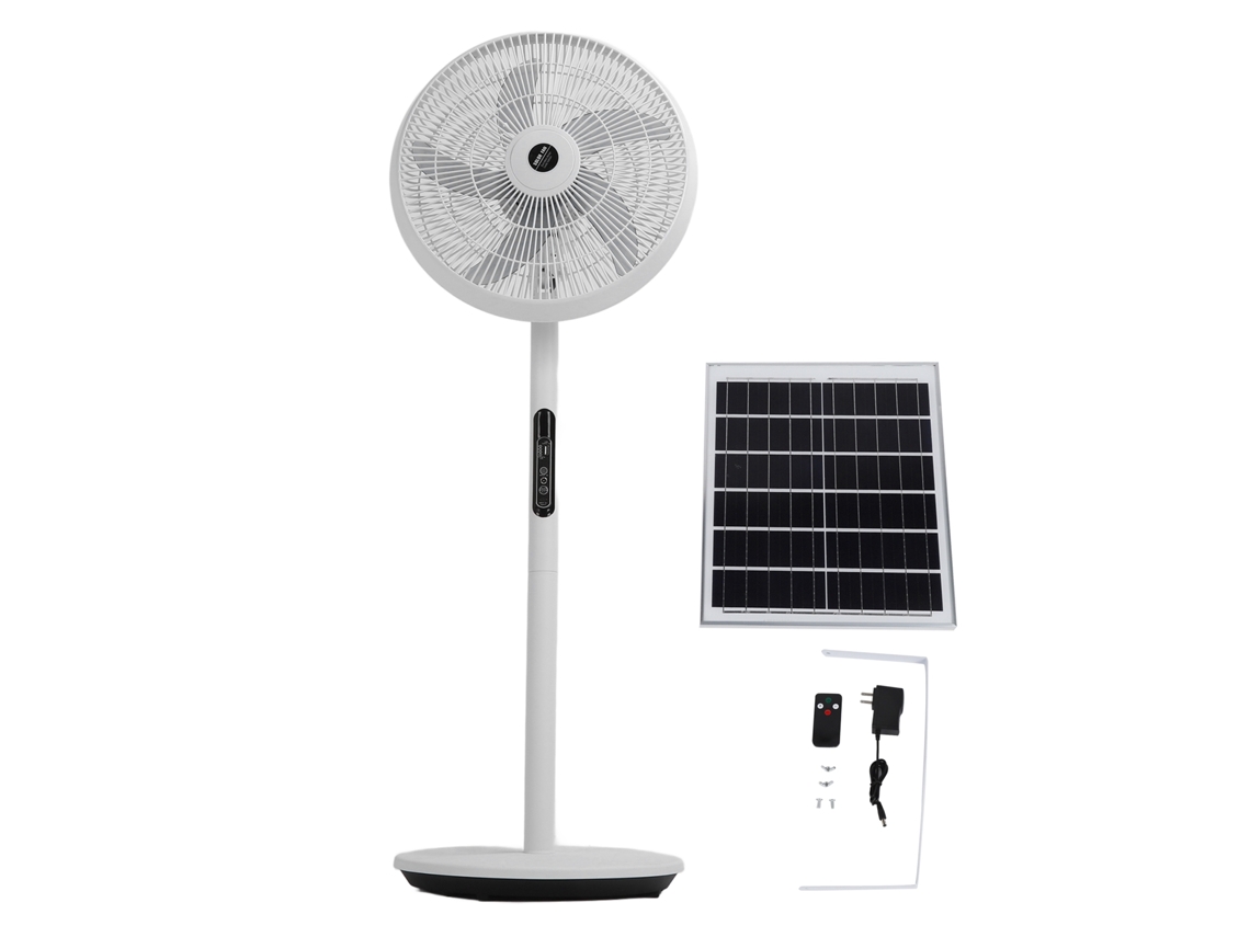 Ventilador Solar De Chão E Mesa Laxiscreed, Oscilante, Silencioso E Com Várias Velocidades Para O Seu Espaço