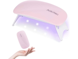 Mini Lâmpada Uv Led Para Unhas, Secador De Unhas Portátil Para Todos Os Tipos De Esmalte Em Gel