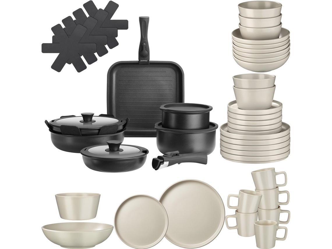 Preto/taupe Tectake