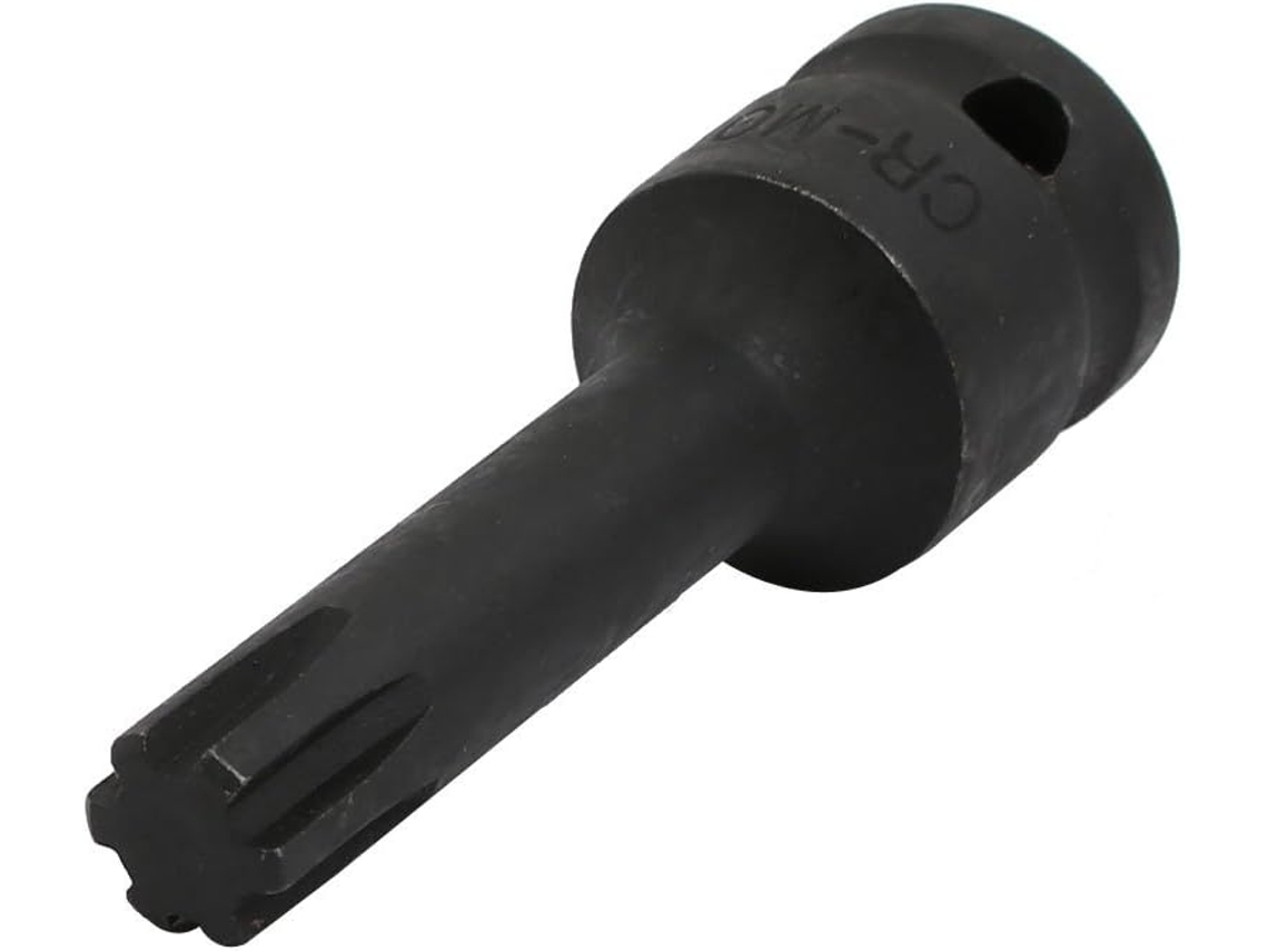 Adaptador de Soquete de Impacto com Ponta Ribe Cr mo de 1/2 Polegada e Encaixe Quadrado Mp12, Preto CHABERLU