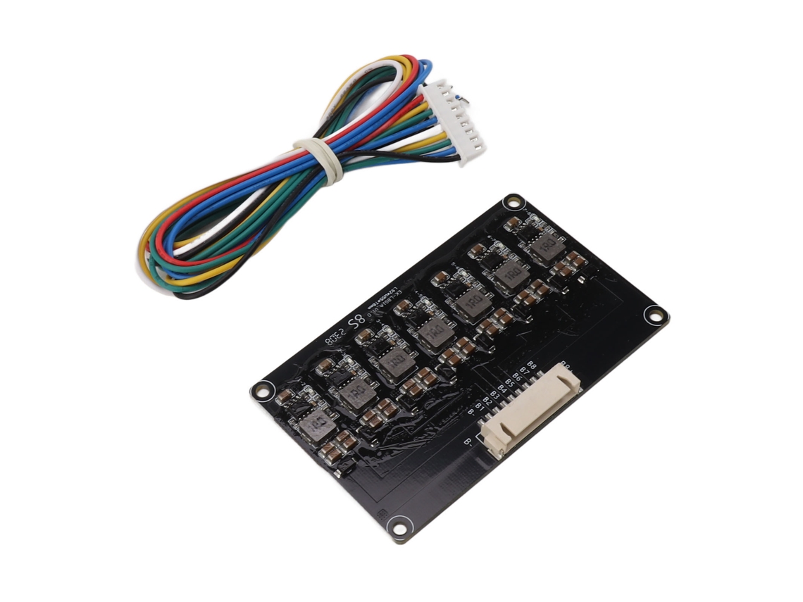 Módulo Ecualizador De Baterías De Lítio De Alta Corriente 1.2a Placa De Equilibrio Activo 8s 2.0v‑4.5v