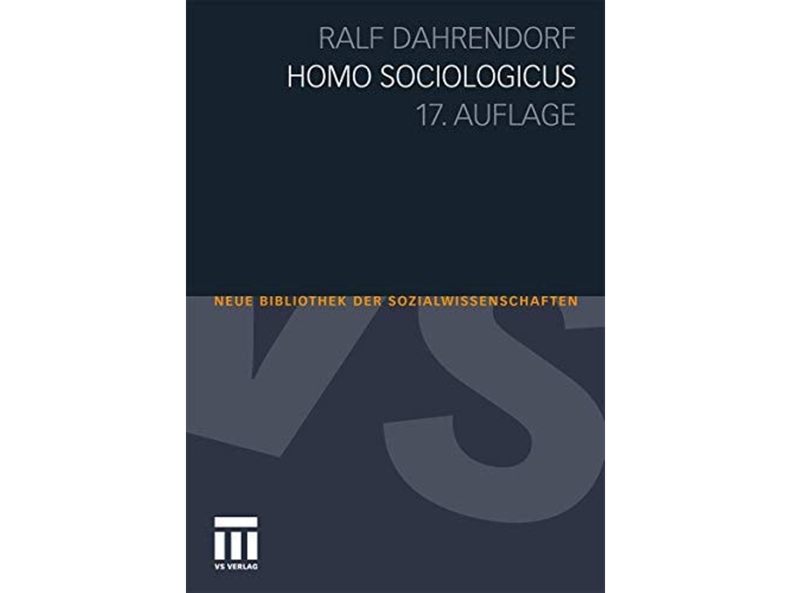 Livro Homo Sociologicus De Ralf Dahrendorf (alemão)