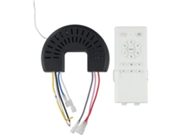 Kit De Controle Remoto Para Ventilador Teto Com Luz E Inversor Dc, 90-265v, 6 Velocidades, Alcance De 30m, Timer, Função
